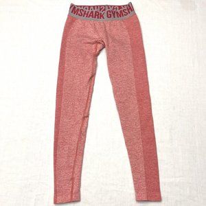 Gymshark Cropped Workout Leggings Coral XS‎